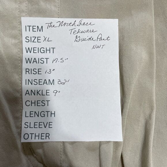 The North Face Women’s Tekware Guide Pants Size XL Khaki Belt Pockets Hiking NEW - Picture 12 of 12